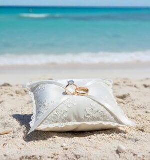 Perfect Beach Wedding Ring Pillow